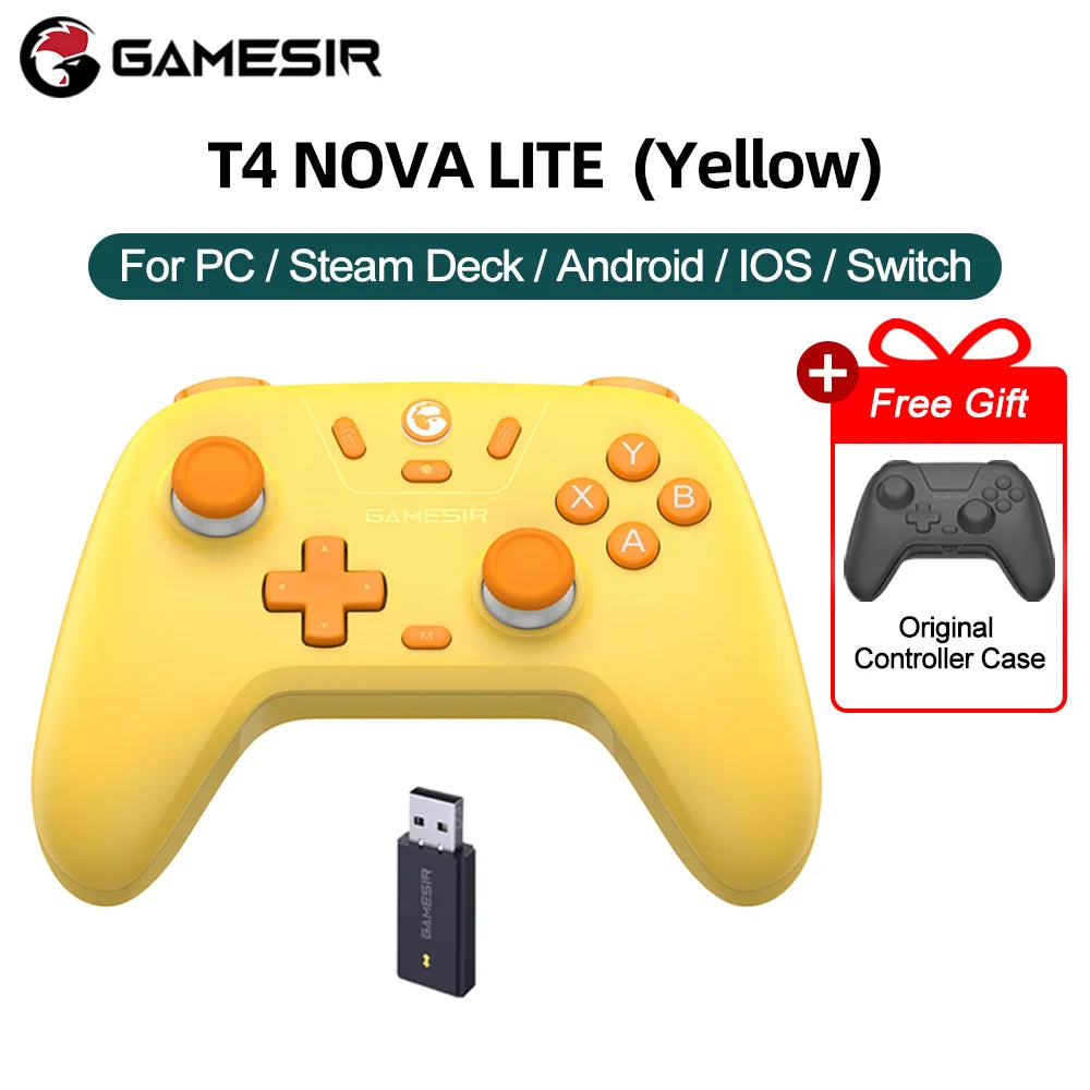 GameSir T4 Nova Lite Wireless Switch Controller Gamepad for Nintendo Switch PC Steam iPhone & Android