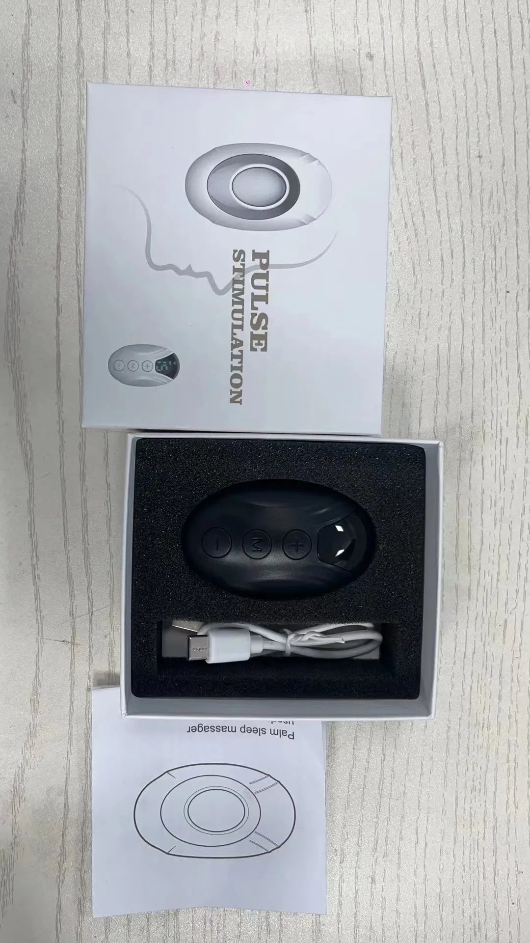 Anxiety Relief Neuro Sleep Nerves Insomnia Soothe Device USB Smart Sleep Instrument Hand Held Sleeping Healthy Pulse Stimulation
