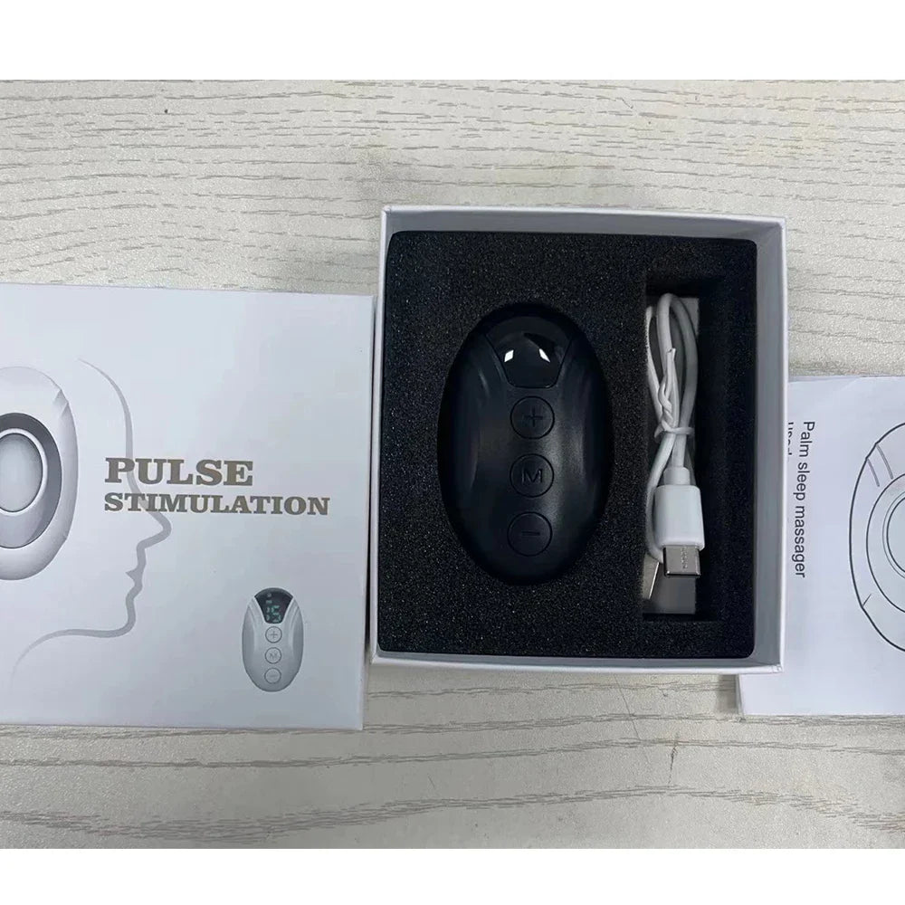Anxiety Relief Neuro Sleep Nerves Insomnia Soothe Device USB Smart Sleep Instrument Hand Held Sleeping Healthy Pulse Stimulation
