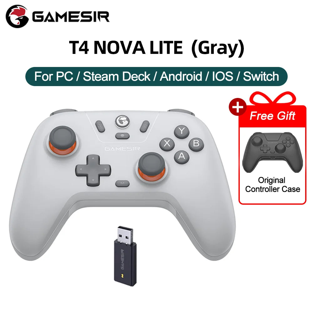 GameSir T4 Nova Lite Wireless Switch Controller Gamepad for Nintendo Switch PC Steam iPhone & Android