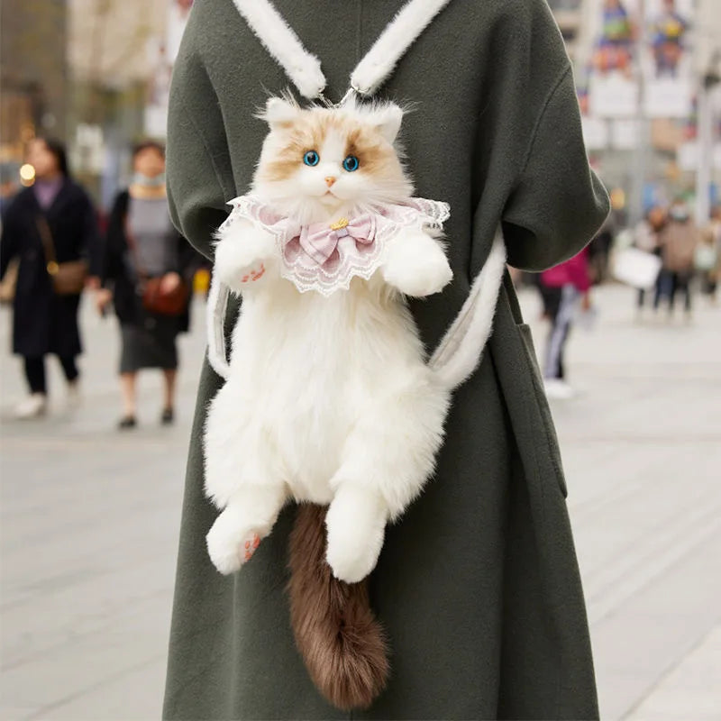 Cuddly Companion Backpack – Realistic, Soft, and Fun!
