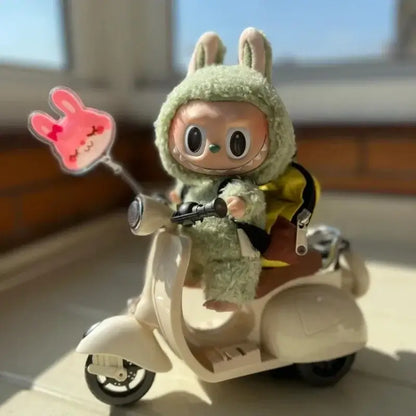 Labubu Doll Mini Electric Motorcycle with Lights & Music