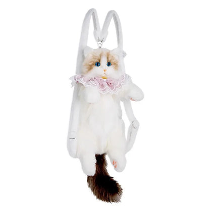 Cuddly Companion Backpack – Realistic, Soft, and Fun!