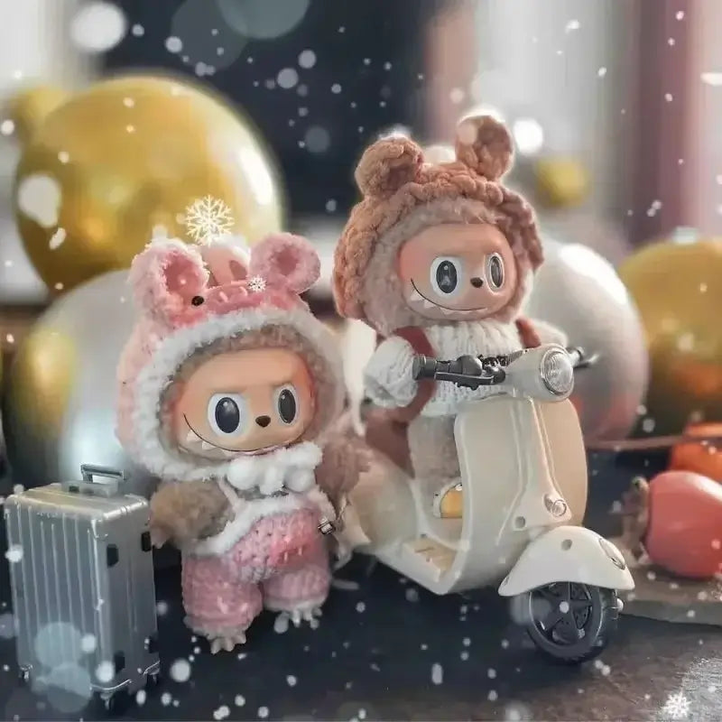 Labubu Doll Mini Electric Motorcycle with Lights & Music