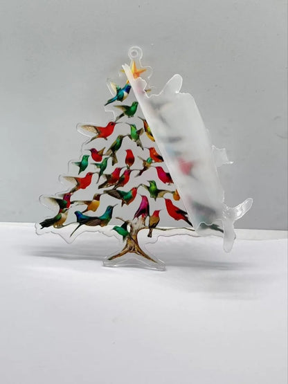 Elegant Handcrafted Hummingbird Tree Ornament