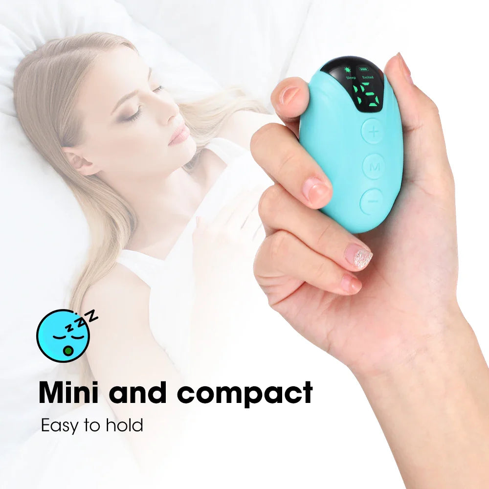 Anxiety Relief Neuro Sleep Nerves Insomnia Soothe Device USB Smart Sleep Instrument Hand Held Sleeping Healthy Pulse Stimulation