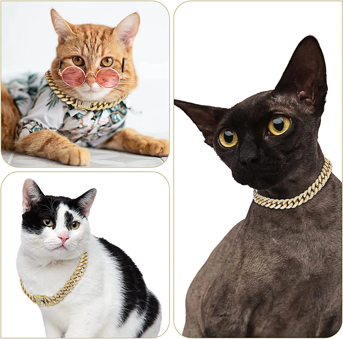Diamond Cuban Link Pet Collar